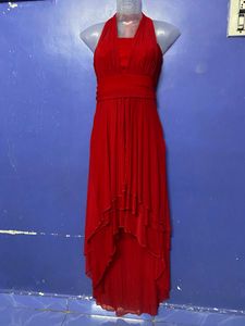 Red Designer Long Party Wear One Piece ♥️