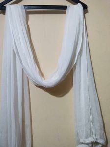 White Chiffon Dupatta