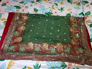 Gujarati Style Saree Sequence Work (Multi)