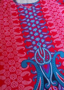 Red And Blue Kurta Salwar Set