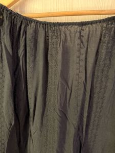 Free Size Full Length Classy Black Dress