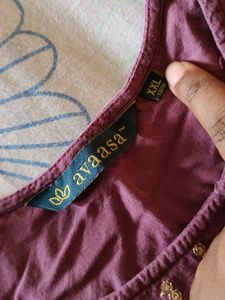 Avaasa Purple Kurti - XXL [44]