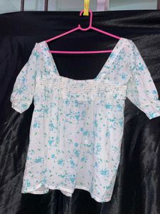 Floral Tie-Front Top