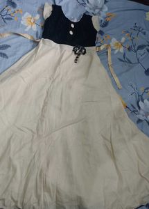 Black And Cream Ethnic Gown