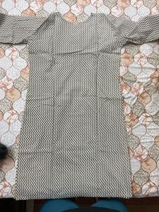Elegant Black Printed Straight Kurta