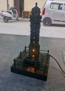 vintage brassTemple Showpiece with Lights