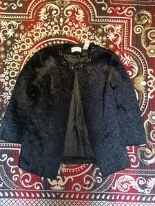 Elegant Black Embellished Jacket