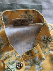 Boys Floral Print Kurta
