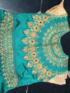 Emerald Green Embroidered Dress
