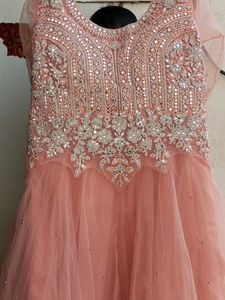 Partywear Gown With Separate Dupatta