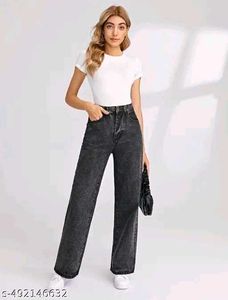 Stylish Gray Wash Jeans