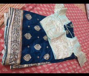 Beautiful Saree Neavy  Blue 💙