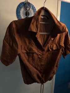 Brown Crop Top
