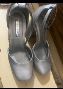 Silver Platform Heels