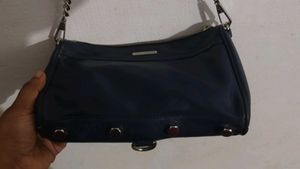 Rebecca Minkoff Navy Leather Mini Mac