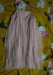Cute Pink Layered Dress