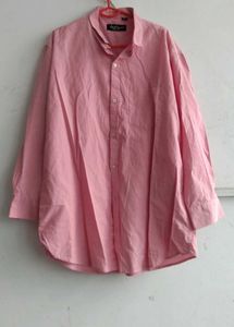 Unisex Pink Long Sleeve Shirt