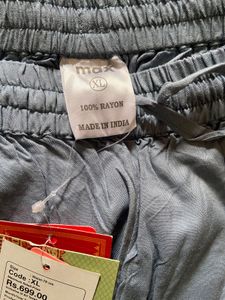 Max Women’s Grayish Blue Flared Plazzo (xl)