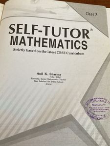 Self-Tutor Mathematics for Class X
