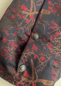 MANYAVAR Style Men Printed Nehru Jacket