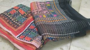 Two Rainbow Colour Sarees🌈✨💖