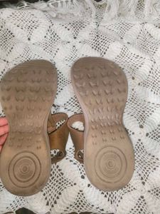 Brown T-Strap Sandals