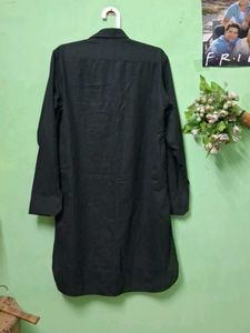 Men's Black Ethnic Kurta
