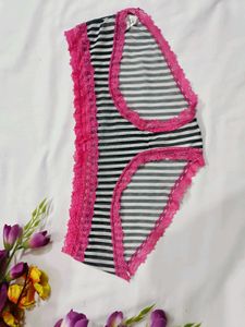 🔥💫 Striped Lace Panties