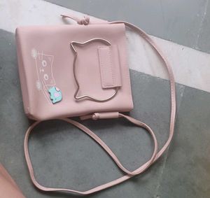 Cute Beige Crossbody Bag