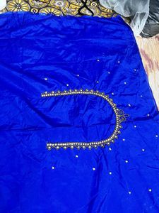 Royal Blue Work Blouse Material