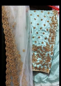 HEAVY NET PAKISTANI EMBROIDERY DRESS