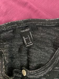 Forever 21 Black Sparkle Top