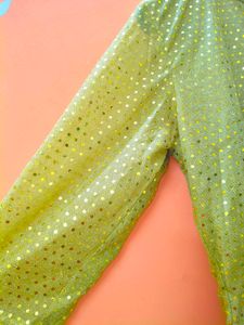 Elegant Gold Sequin Kurti