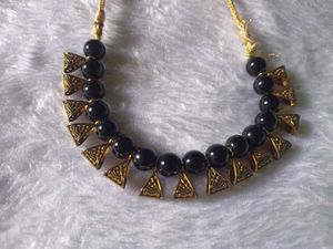 black pearl kundan necklace