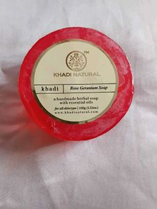 Khadi Natural Rose Geranium Soap