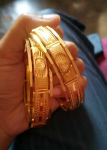 Gold-Plated Bangle Set