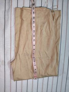 Khaki Pants Woman With Side Zip