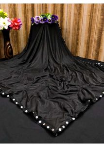 Black Saree Without Blouse