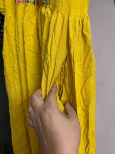 “Vishudh” Mustard No Slit Kurta