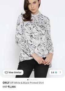Flash Sale-Only Brand Off-white Printed Shirt