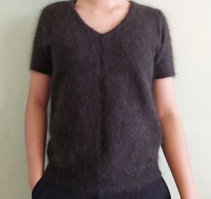 Vintage Fuzzy Knit Top