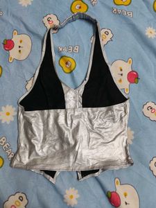 Grey Halter Neck rockstar Gf Inspired Top