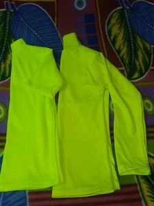 Combo Of 2 Neon  Green T Shirts
