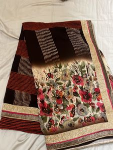 Printed Synthetic Saree