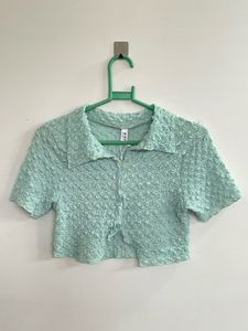 Mint Green Cropped Top