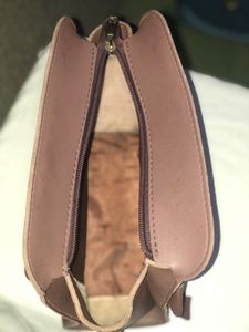 Mauve Leather Satchel