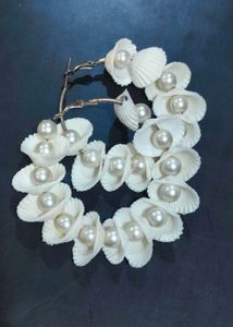 beautiful white pearl earrings