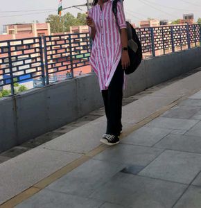 Striped Pink Kurta