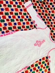 Luckhnavi Chikankari Kurti