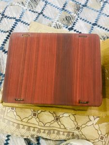 wooden piggy bank